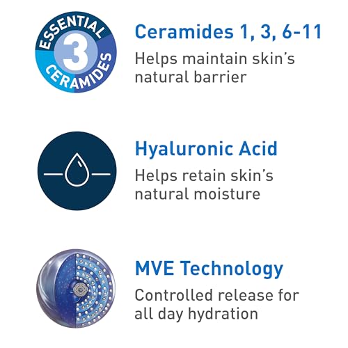 CeraVe Hydrating Facial Cleanser | Moisturizing Face Wash For Dry Skin | Hyaluronic Acid + Ceramides + Glycerin | Hydrating Cleanser For Normal To Dry Skin | National Eczema Assosiation Certified-UPStoxs