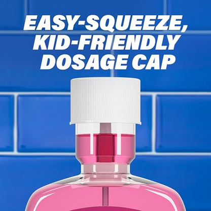 ACT Kids Anticavity Fluoride Rinse For Bad Breath Treatment, Bubble Gum Blowout, 16.9 fl. oz.-UPStoxs