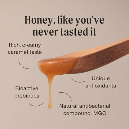 Manukora Raw Manuka Honey, MGO 50+, New Zealand Honey, Non-GMO, Traceable from Hive to Hand, Daily Wellness Support - 250g (8.82 Oz)-UPStoxs